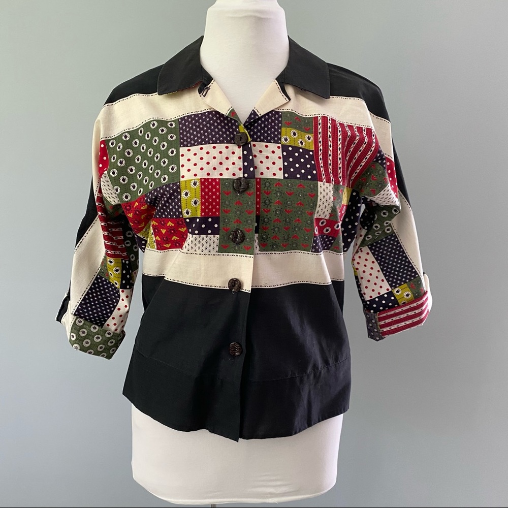 Patchwork Two-Piece Skirt Set - image 3